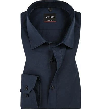 Venti Hemd Body Fit 001420/116 Chambray, Dunkelblau 1 Venti Hemd Body Fit 001420/116 Chambray, Dunkelblau