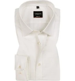 Venti Hemd Body Fit 001420/002 Chambray, Ecru, Creme