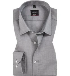 Venti Hemd Body Fit 001420/705 Chambray, Hellgrau meliert, Hellgrau