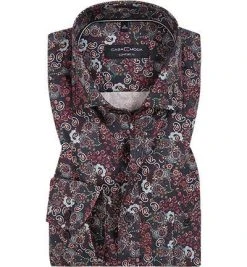 CasaModa Hemd 493286900/100 Comfort Fit, Baumwolle, Multicolour gemustert, Blau