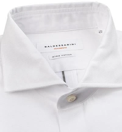 BALDESSARINI Hemd 41247/000/04944/1010 Tailored Fit, Baumwolle, Weiß 3 BALDESSARINI Hemd 41247/000/04944/1010 Tailored Fit, Baumwolle, Weiß – Bild 3