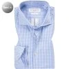 BALDESSARINI Hemd 41247/000/04944/6603 Tailored Fit, Popeline, Hellblau kariert, Blau kariert