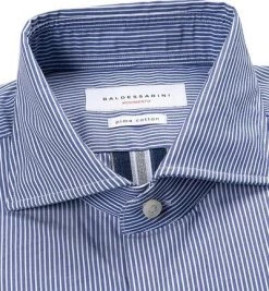 BALDESSARINI Hemd 41247/000/04944/6702 Tailored Fit, Popeline, Dunkelblau gestreift, Dunkelblau -hemdenverkauf 334255 norm2
