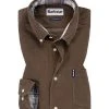 Barbour Cord 1 TF brown MSH4049BR71 Hemd, Tailored Fit, Haselnussbraun