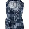 Jacques Britt Hemd Sardegna Mix 662460/17 Slim Fit, Baumwolle, Marineblau gemustert, Dunkelblau