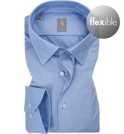Jacques Britt Hemd Messina Journey 652020/10 Perfect Fit, Baumwolle, Taubenblau, Hellblau