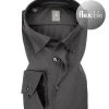 Jacques Britt Hemd Messina Journey 652020/35 Perfect Fit, Baumwolle, Anthrazit, Grau