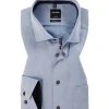OLYMP Luxor Modern Fit 69EL 1201/49/11 Hemd, Baumwolle, Extra langer Arm, Rauchblau meliert, Blau