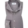 ETON Hemd 1000/00238/37 Slim Fit, Baumwolle, Anthrazit meliert, Grau-weiß