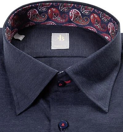Jacques Britt Hemd Messina Mix 652200/19 Perfect Fit, Chambray, Dunkelblau, Marine 2 Jacques Britt Hemd Messina Mix 652200/19 Perfect Fit, Chambray, Dunkelblau, Marine – Bild 2