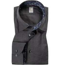 Jacques Britt Hemd Messina Mix 652200/38 Perfect Fit, Chambray, Anthrazit