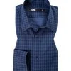 KARL LAGERFELD Hemd 605000/61/592691/690 Modern Fit, Popeline, Navy gemustert, Nachtblau