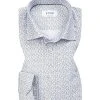 ETON Hemd 1000/00508/01 Contemporary Fit, Baumwolle, Weiß-hellblau gemustert, Weiß