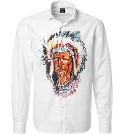 van Laack Hemd 130657/WJM-S9-TFWPR3/000 Tailor Fit, Popeline, Weiß