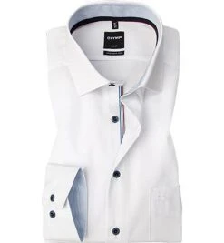 OLYMP Luxor Modern Fit 1298/54/00 Hemd, Baumwolle, Weiß