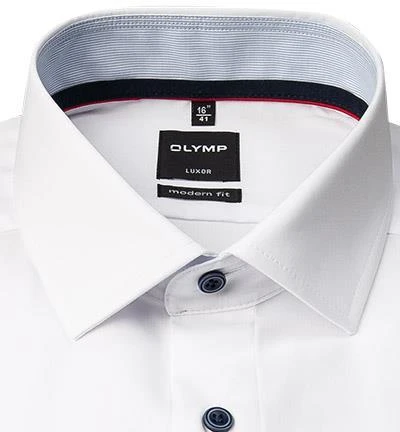 OLYMP Luxor Modern Fit 1298/54/00 Hemd, Baumwolle, Weiß 2 OLYMP Luxor Modern Fit 1298/54/00 Hemd, Baumwolle, Weiß – Bild 2