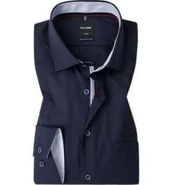 OLYMP Luxor Modern Fit 1298/54/08 Hemd, Baumwolle, Tintenblau