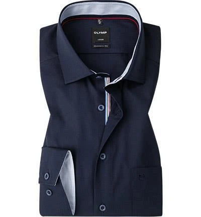 OLYMP Luxor Modern Fit 1298/54/08 Hemd, Baumwolle, Tintenblau 1 OLYMP Luxor Modern Fit 1298/54/08 Hemd, Baumwolle, Tintenblau