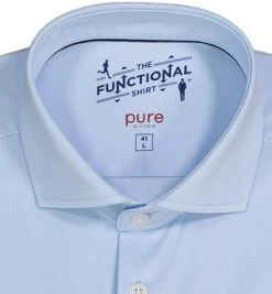 PURE Hemd 4030-21750/100 Funktionsmaterial, Hellblau meliert, Hellblau -hemdenverkauf 338472 norm2