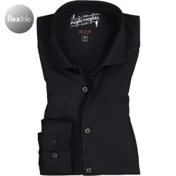 PURE Hemd 3387-21150/001 Funktionsmaterial, Schwarz