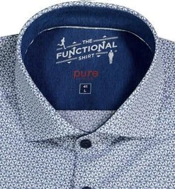PURE Hemd 4031-21750/173 Funktionsmaterial, Bleu-weiß gemustert, Blau-weiß -hemdenverkauf 338475 norm2
