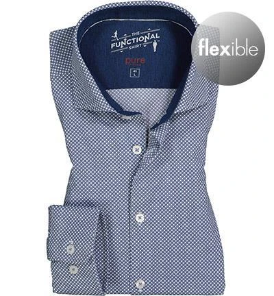 PURE Hemd 4029-21750/174 Funktionsmaterial, Bleu-weiß gemustert, Blau-weiß 2 PURE Hemd 4029-21750/174 Funktionsmaterial, Bleu-weiß gemustert, Blau-weiß – Bild 2