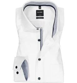 OLYMP Luxor Modern Fit 0743/64/00 Hemd, Popeline, Weiß