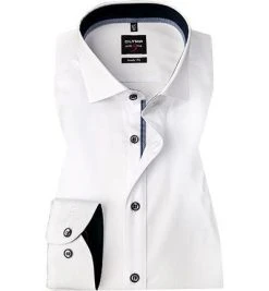 OLYMP Level Five Body Fit 0767/64/00 Hemd, Baumwolle, Weiß