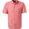 Pierre Cardin Hemd 53916/000/27175/9023 Kurzarmhemd, Modern Fit, Baumwolle, Lachs meliert, Lachs