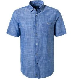 Pierre Cardin Hemd 53916/000/27175/9051 Kurzarmhemd, Modern Fit, Baumwolle, Hellblau , Hellblau