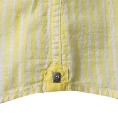 Pierre Cardin Hemd 53916/000/27174/9022 Kurzarmhemd, Modern Fit, Baumwolle, Hellgelb gestreift, Gelb 3 Pierre Cardin Hemd 53916/000/27174/9022 Kurzarmhemd, Modern Fit, Baumwolle, Hellgelb gestreift, Gelb – Bild 3