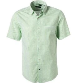 Pierre Cardin Hemd 53889/000/27165/9054 Modern Fit, Baumwolle, Hellgrün gestreift, Grün