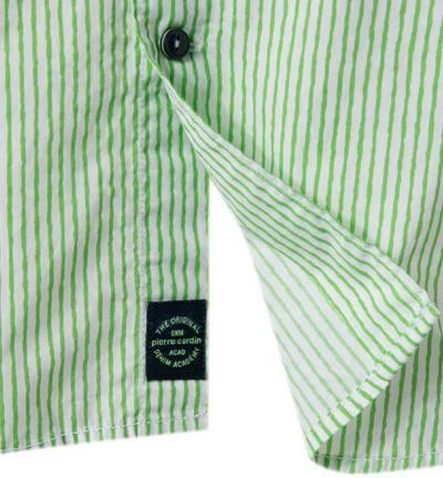 Pierre Cardin Hemd 53889/000/27165/9054 Modern Fit, Baumwolle, Hellgrün gestreift, Grün 3 Pierre Cardin Hemd 53889/000/27165/9054 Modern Fit, Baumwolle, Hellgrün gestreift, Grün – Bild 3