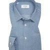 ETON Hemd 1000/01123/23 Super Slim Fit, Popeline, Weiß-blau gemustert, Blau