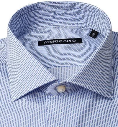 rosso e nero Hemd A/hellblau-weiß Popeline, Hellblau-weiß gemustert 2 rosso e nero Hemd A/hellblau-weiß Popeline, Hellblau-weiß gemustert – Bild 2