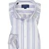 ETON Hemd 1000/00596/01 Slim Fit, Baumwolle, Weiß gestreift, Weiß-blau