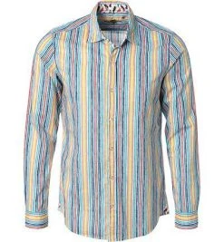Lucky de Luca Hemd Nyro 91104/1 Popeline, Multicolor gestreift, Multicolor