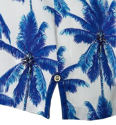 Lucky de Luca Hemd Toledo 91422/1 Kurzarmhemd, Mikrofaser, Blau gemustert, Blau-weiß 3 Lucky de Luca Hemd Toledo 91422/1 Kurzarmhemd, Mikrofaser, Blau gemustert, Blau-weiß – Bild 3