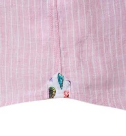 Lucky de Luca Hemd Tino 91212/2 Reines Leinen, Hellrosé gestreift, Pink-weiß -hemdenverkauf 340330 norm4