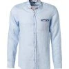 Lucky de Luca Hemd Tino 91211/2 Reines Leinen, Hellblau, Blau