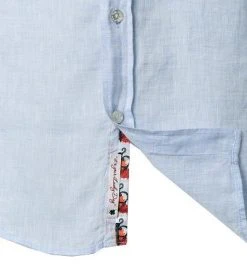 Lucky de Luca Hemd Tino 91211/2 Reines Leinen, Hellblau, Blau -hemdenverkauf 340331 norm3