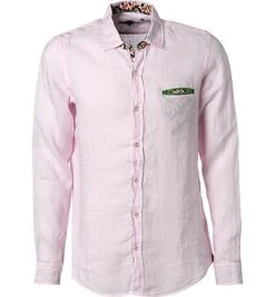 Lucky de Luca Hemd Tino 91211/3 Reines Leinen, Rosa, Pink