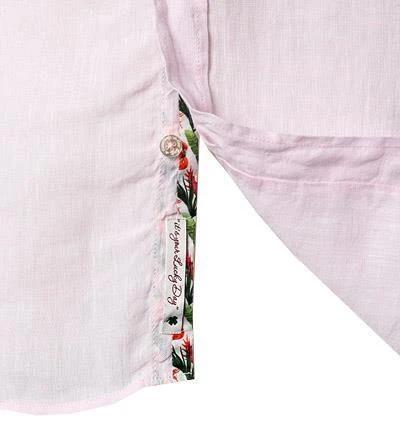 Lucky de Luca Hemd Tino 91211/3 Reines Leinen, Rosa, Pink 3 Lucky de Luca Hemd Tino 91211/3 Reines Leinen, Rosa, Pink – Bild 3