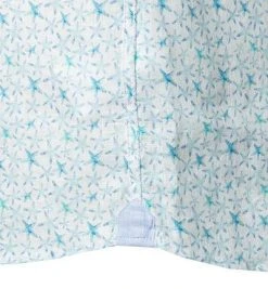 Lucky de Luca Hemd Nyro 91105/1 Reines Leinen, Hellblau gemustert, Weiß-türkis -hemdenverkauf 340334 norm4