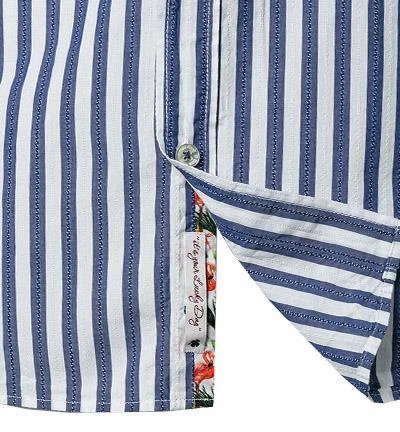 Lucky de Luca Hemd Tino 91213/1 Baumwolle, Navy-weiß gestreift, Dunkelblau-weiß 3 Lucky de Luca Hemd Tino 91213/1 Baumwolle, Navy-weiß gestreift, Dunkelblau-weiß – Bild 3