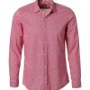 Lucky de Luca Hemd Nyro 91103/1 Popeline, Rot kariert, Rot