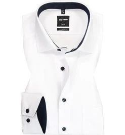 OLYMP Luxor Modern Fit 0400/64/00 Hemd, Baumwolle, Weiß