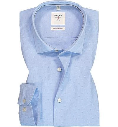 OLYMP Level Five Body Fit smartbusiness 3524/54/11 Hemd, Baumwolle, Bleu gemustert, Bleu 1 OLYMP Level Five Body Fit smartbusiness 3524/54/11 Hemd, Baumwolle, Bleu gemustert, Bleu