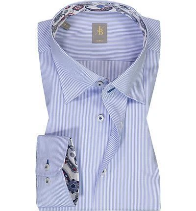 Jacques Britt Hemd Messina Mix 866010/11 Slim Fit, Baumwolle, Hellblau-weiß gestreift, Weiß-blau 1 Jacques Britt Hemd Messina Mix 866010/11 Slim Fit, Baumwolle, Hellblau-weiß gestreift, Weiß-blau