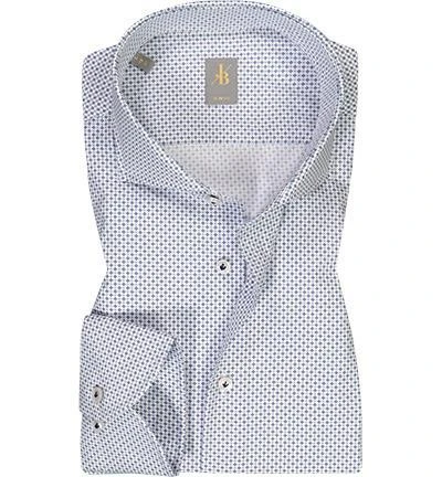 Jacques Britt Hemd Serdegna 866060/12 Slim Fit, Popeline, Blau gemustert, Blau 1 Jacques Britt Hemd Serdegna 866060/12 Slim Fit, Popeline, Blau gemustert, Blau